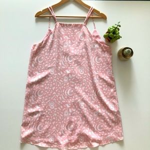 Dual-strap mini dress in pink